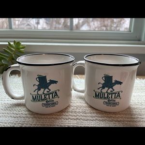 Jose Cuervo Muletta white ceramic cups